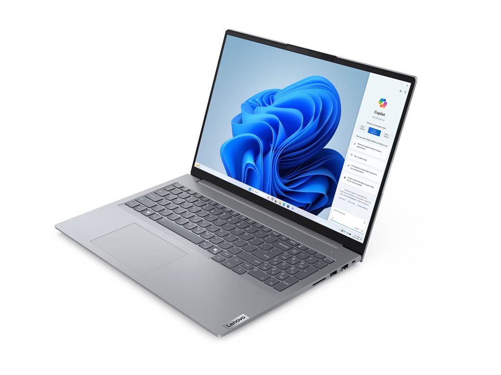 Lenovo ThinkBook 16 G7 ARP 21MW - 180°-Scharnierdesign - AMD Ryzen 5 7535HS / 3.3 GHz - Win 11 Pro - Radeon 660M - 32 GB RAM - 512 GB SSD NVMe - 40.6 cm (16") IPS 1920 x 1200 - Wi-Fi 6E, Bluetooth - Arctic Grey - kbd: Deutsch - mit 1 Jahr Lenovo Prem